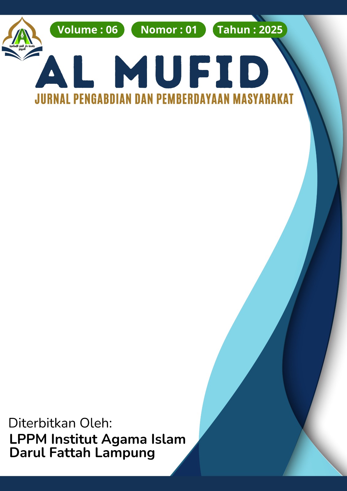 					View Vol. 6 No. 1 (2025): Al Mufid: Jurnal Pengabdian dan Pemberdayaan Masyarakat
				